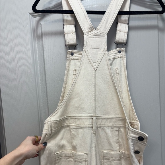 Aerie Beige Denim Overalls - Picture 7 of 10
